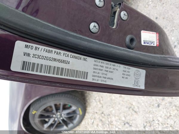 2021 DODGE CHALLENGER SXT