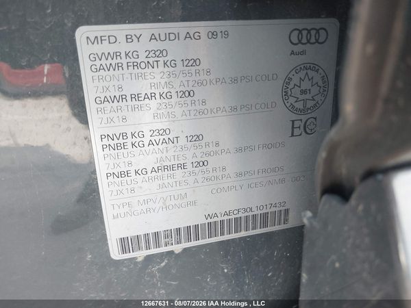 2020 AUDI Q3 PREMIUM