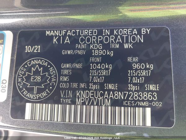 2022 KIA SELTOS S