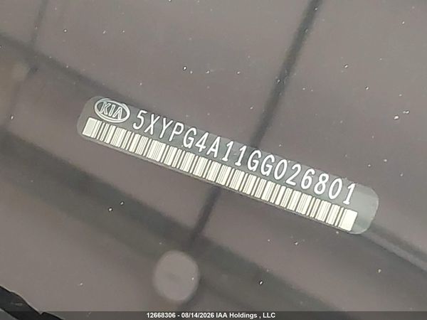 2016 KIA SORENTO 2.0L LX+