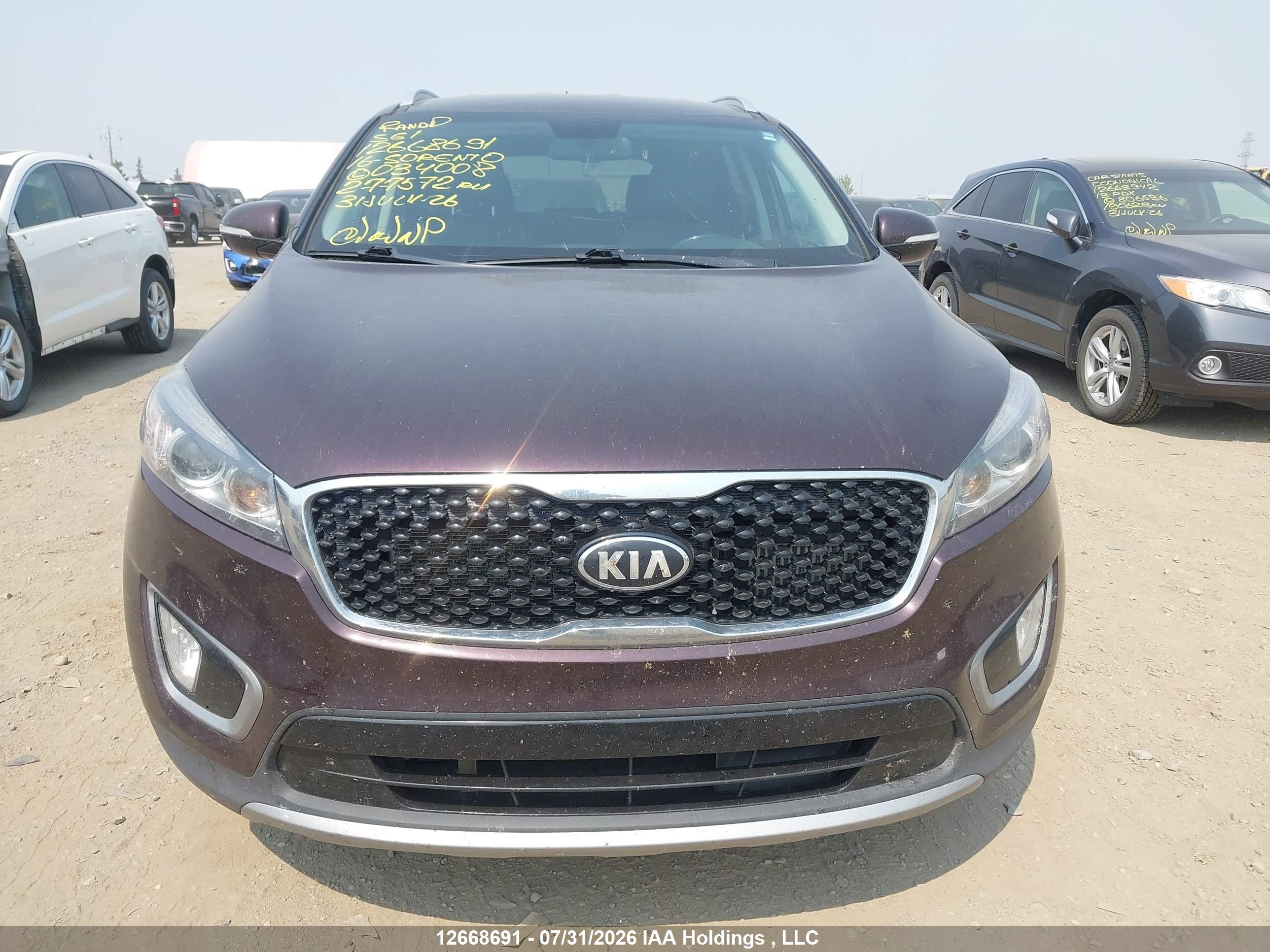 2016 KIA SORENTO EX