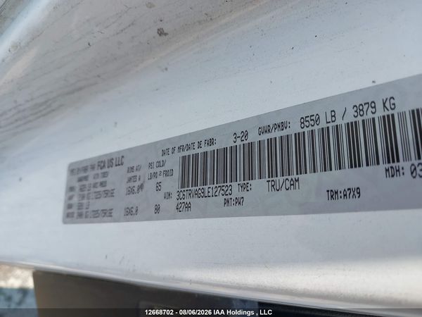 2020 RAM PROMASTER 1500 LOW ROOF 136 IN. WB