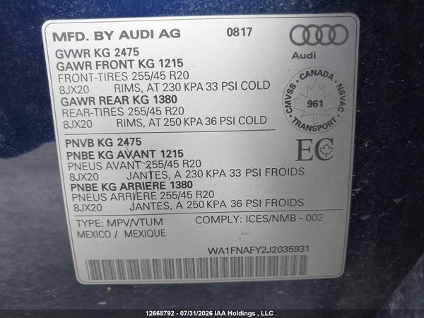 2018 AUDI Q5