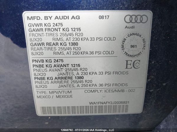 2018 AUDI Q5