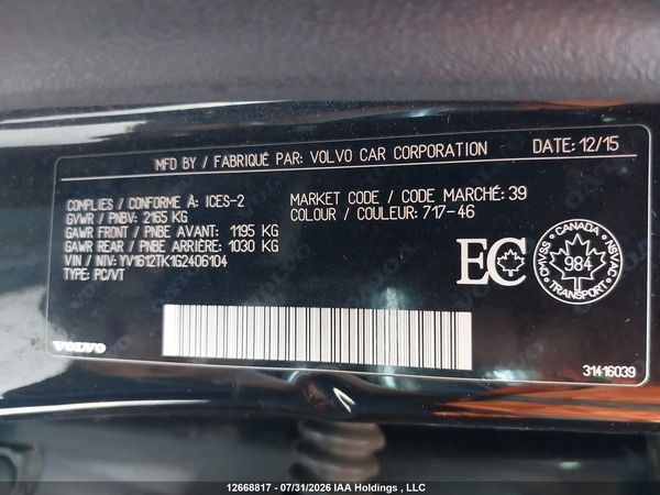 2016 VOLVO S60