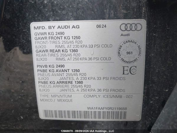 2024 AUDI Q5 S Line quattro Prestige