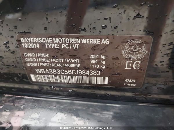 2015 BMW 328I XDRIVE