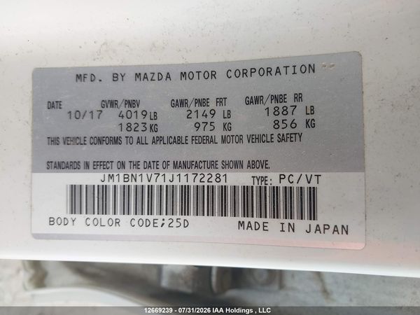 2018 MAZDA 3 Touring