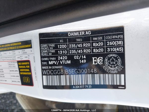 2014 MERCEDES-BENZ GLK 350 GLK350 4-MATIC