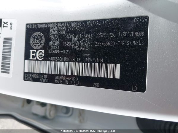 2024 TOYOTA HIGHLANDER Limited