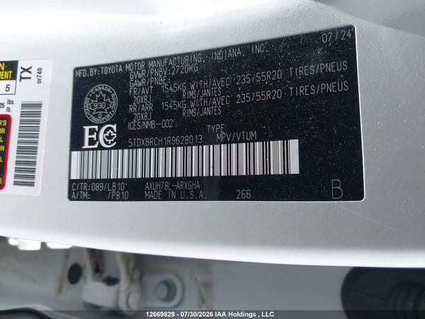 2024 TOYOTA HIGHLANDER Limited