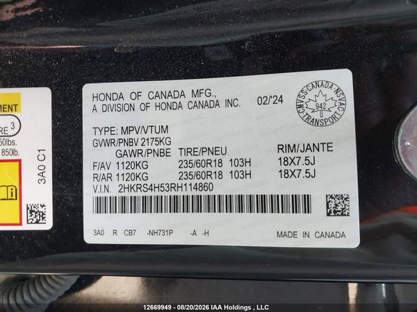 2024 HONDA CR-V SPORT