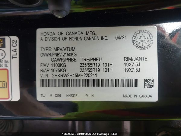 2021 HONDA CR-V Sport