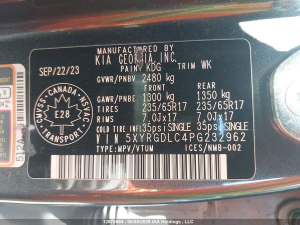 2023 KIA SORENTO LX — I19