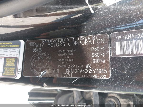 2016 KIA FORTE 1.8L LX/1.8L LX+