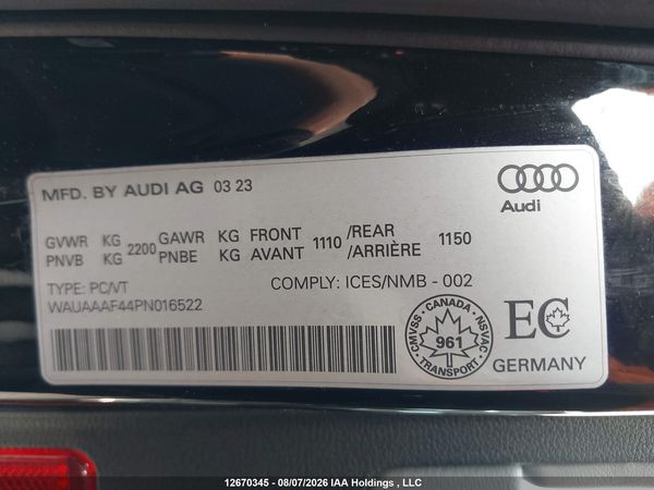 2023 AUDI A4 45 KOMFORT — I9
