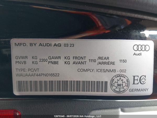 2023 AUDI A4 45 KOMFORT — I18