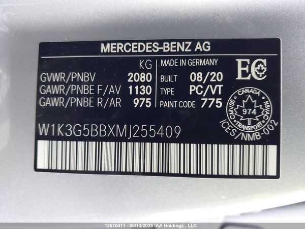 2021 MERCEDES-BENZ A 35 AMG