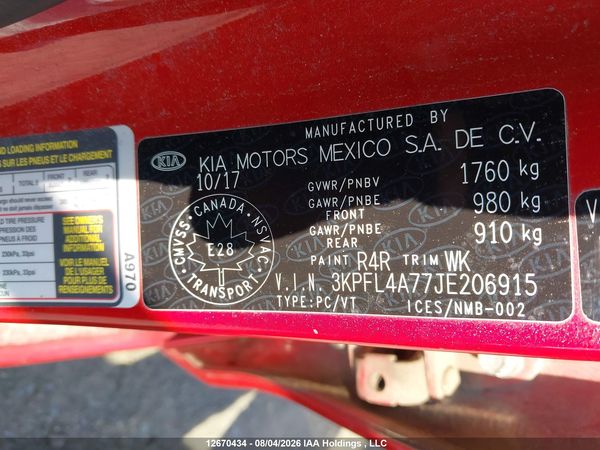 2018 KIA FORTE LX Pop,S,EX
