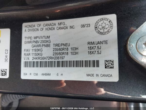 2024 HONDA CR-V EX-L HYBRID