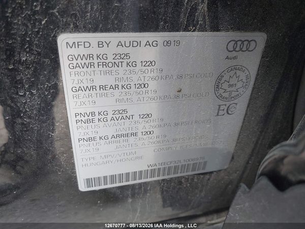 2020 AUDI Q3