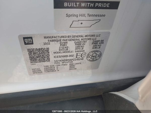 2023 CADILLAC XT5 PREMIUM LUXURY