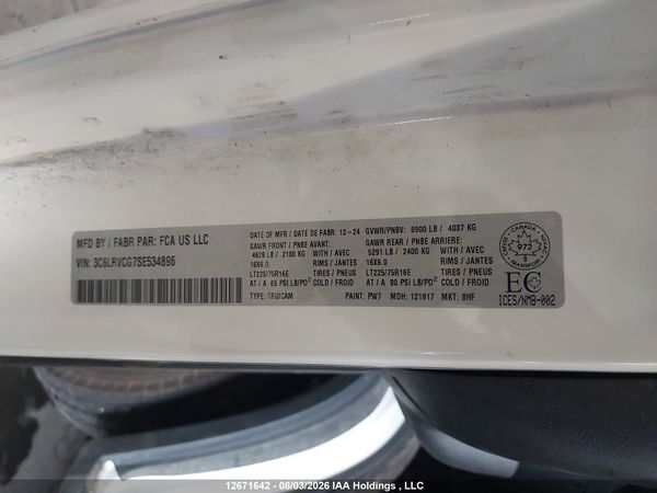 2025 RAM PROMASTER 2500 2500 HIGH