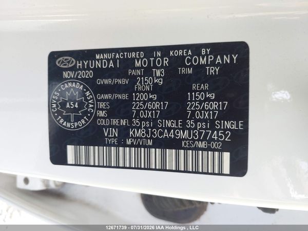 2021 HYUNDAI TUCSON