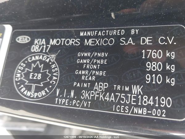 2018 KIA FORTE LX Base