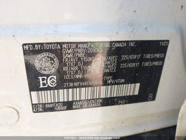 2024 TOYOTA RAV4 LE
