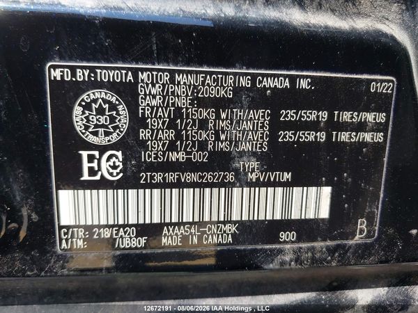 2022 TOYOTA RAV4
