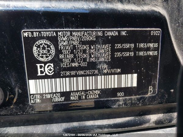2022 TOYOTA RAV4
