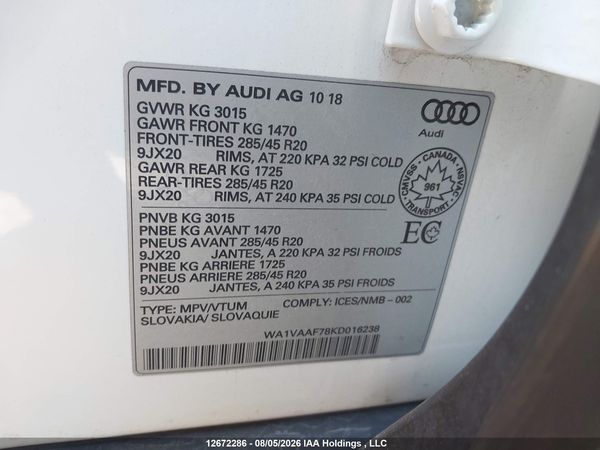 2019 AUDI Q7 55 TECHNIK