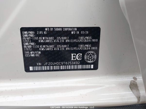 2026 SUBARU CROSSTREK TOURING