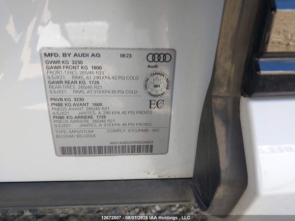 2024 AUDI Q8 E-TRON quattro Premium