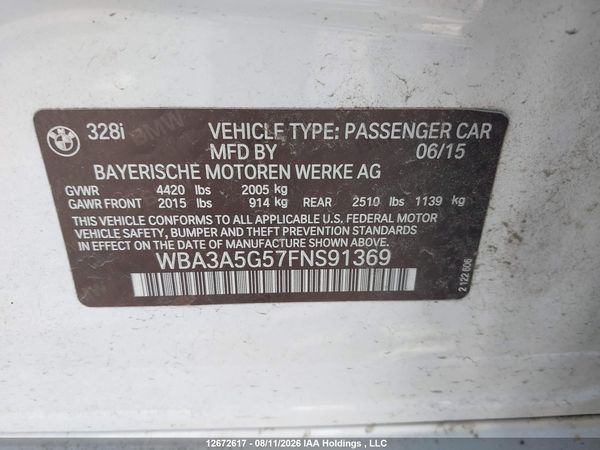 2015 BMW 328I SA