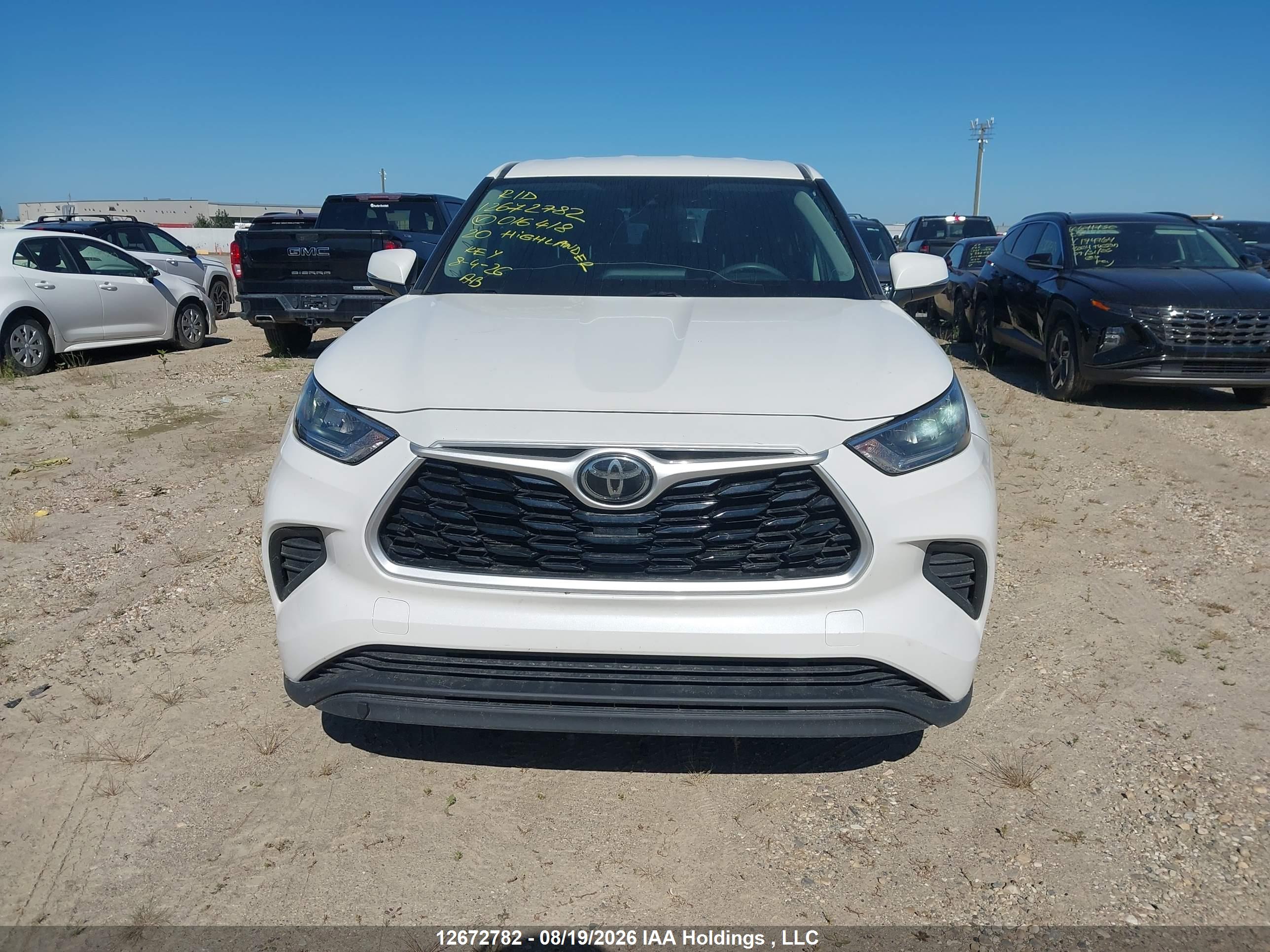 2020 TOYOTA HIGHLANDER L/LE