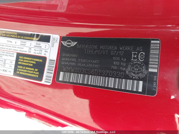 2013 MINI COOPER