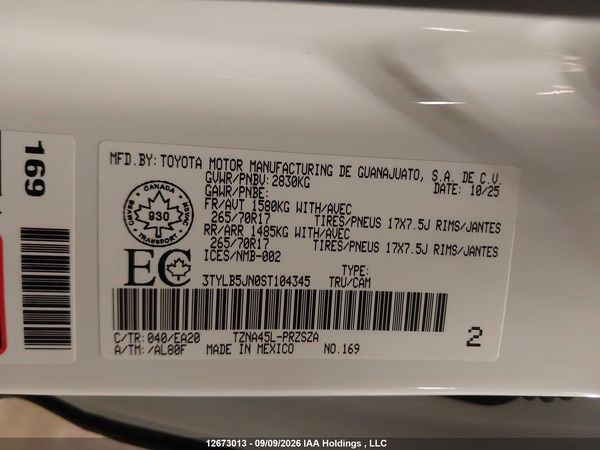 2025 TOYOTA TACOMA