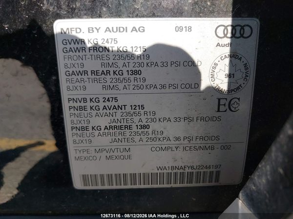 2018 AUDI Q5 quattro Premium Plus