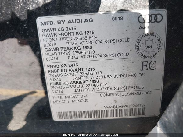 2018 AUDI Q5 quattro Premium Plus