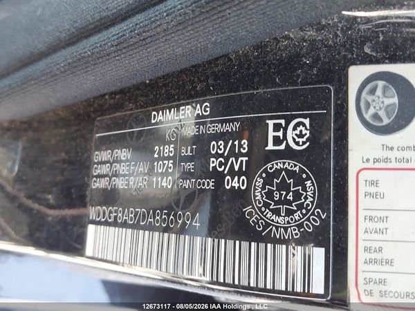 2013 MERCEDES-BENZ C 300 4MATIC