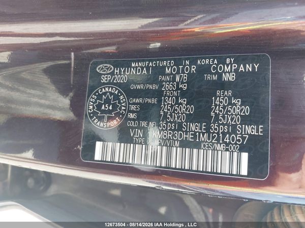 2021 HYUNDAI PALISADE PREFERRED