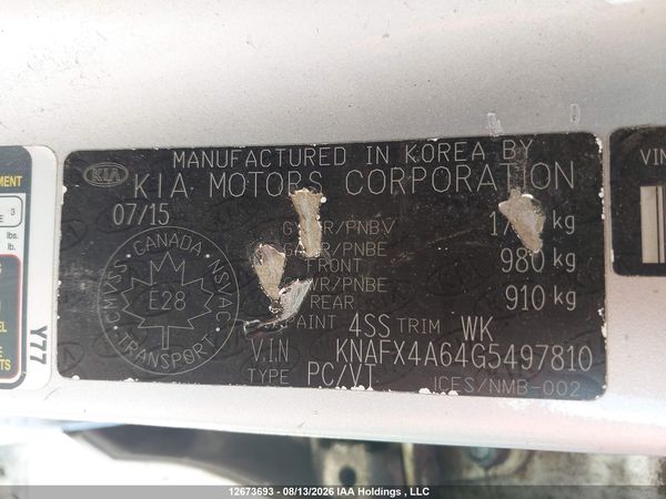 2016 KIA FORTE 1.8L LX/1.8L LX+