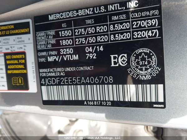 2014 MERCEDES-BENZ GL 350 BLUETEC