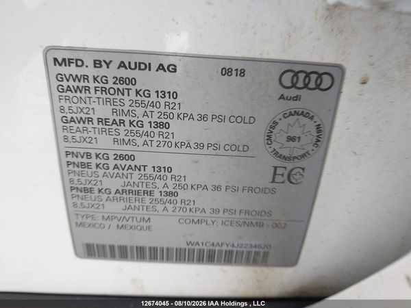 2018 AUDI SQ5 PRESTIGE