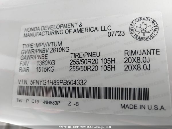 2023 HONDA PILOT ELITE
