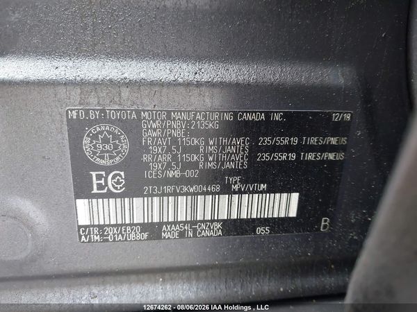 2019 TOYOTA RAV4