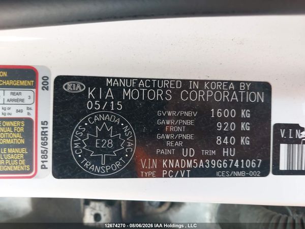 2016 KIA RIO