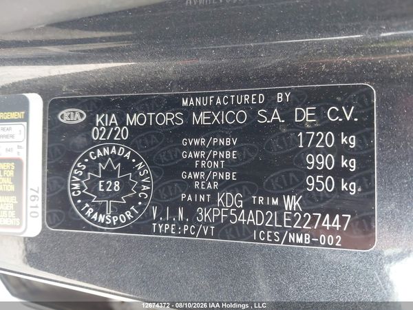 2020 KIA FORTE